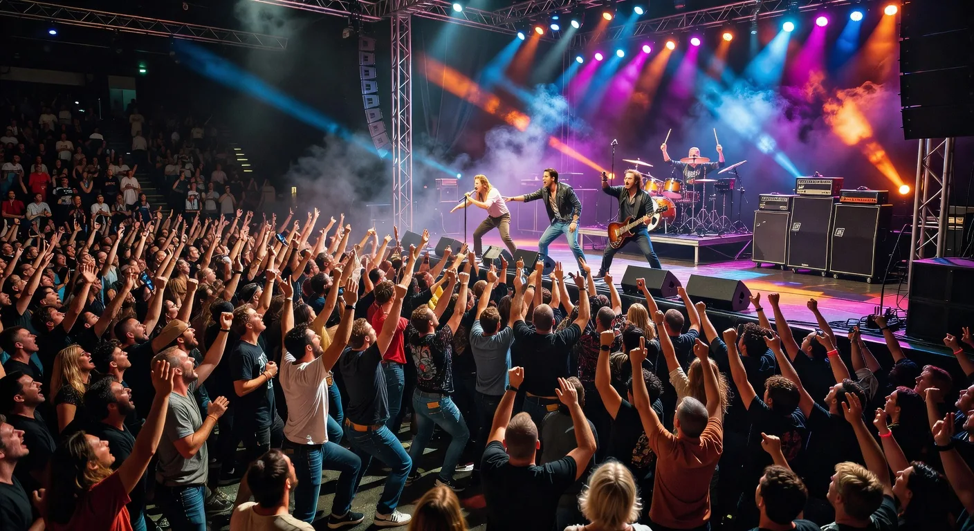 Crowded rock concert
